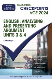 Cambridge Checkpoints VCE English: Analysing and Presenting Argument Units 3&4 2024 (digital)