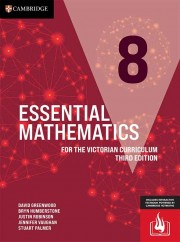 Essential Mathematics for the Victorian Curriculum 8 Third Edition (print and interactive textbook powered by Cambridge HOTmaths