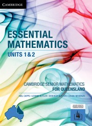 Essential Mathematics Units 1&2 for Queensland (interactive textbook powered by Cambridge HOTmaths)