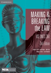 Cambridge Making & Breaking the Law VCE Units 3&4 2nd Edition Teacher Resource Package