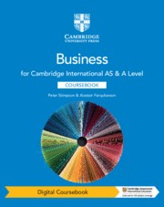 Cambridge International AS & A Level Business Fourth Edition Digital Coursebook (2 Years)