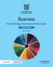 Cambridge International AS & A Level Business Fourth Edition Workbook with Digital Access (2 Years)